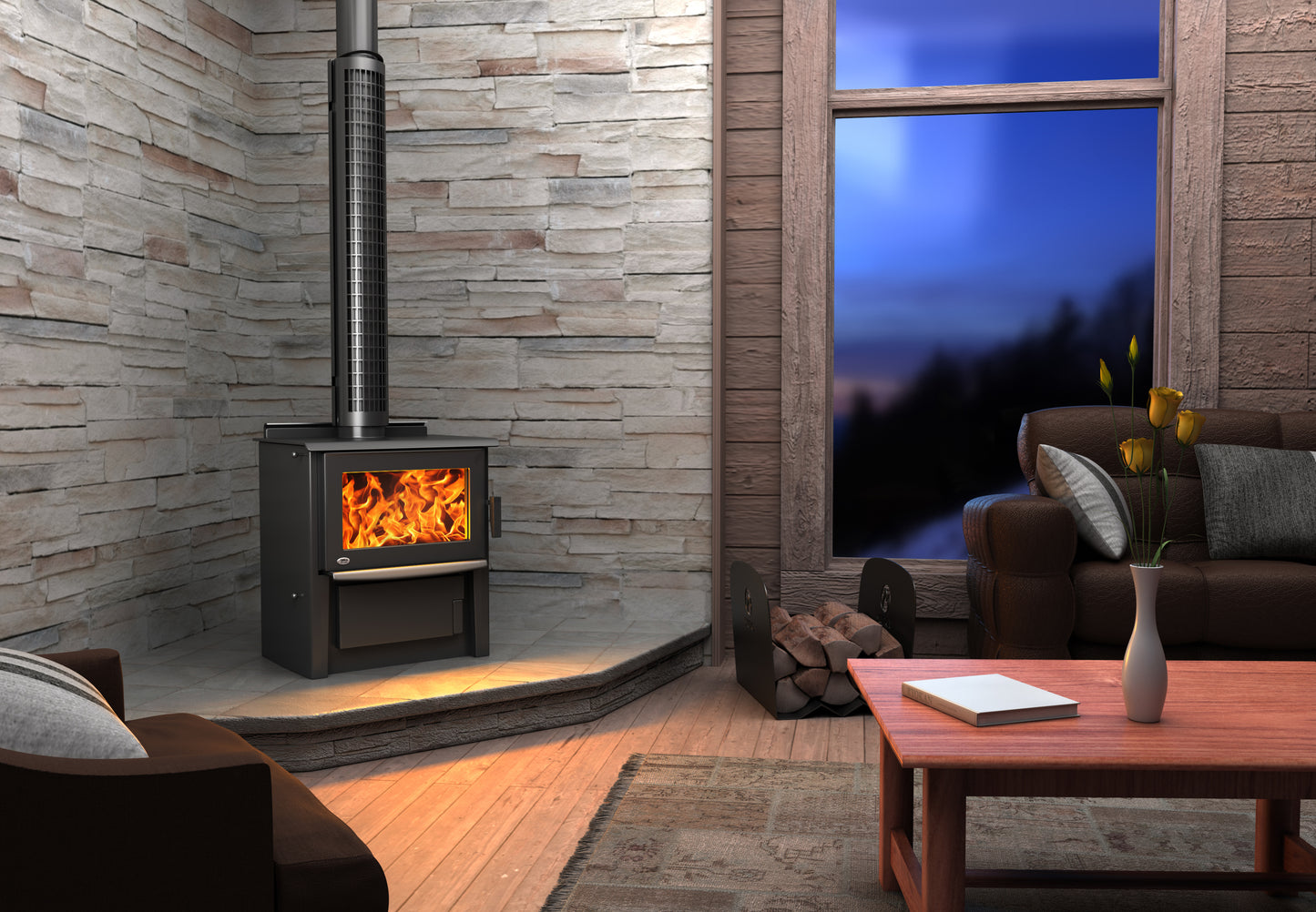 Yunca MONTE Euro Multi Fuel - Gunmetal Black