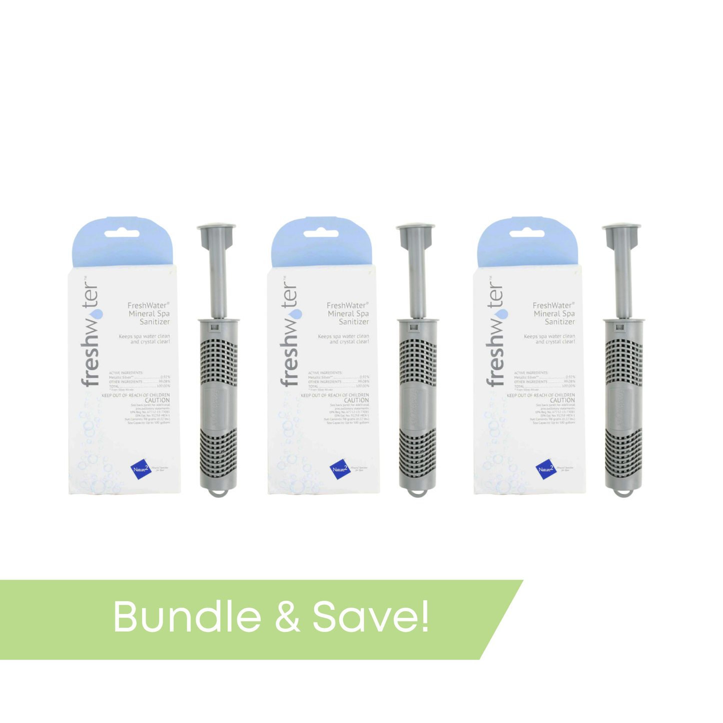 Nature 2 Silver Ion Cartridge - 3 Pack (1 Year Supply)