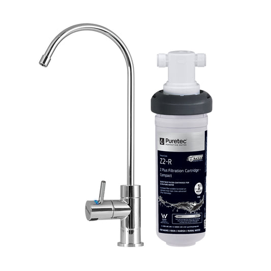 Puretec Quick Twist Caravan / RV Undersink Water Filter Kit CR-Z2