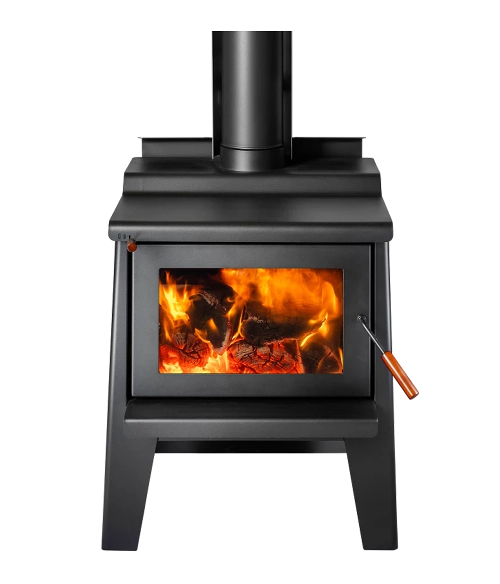 Woodsman Coleridge ULEB Wood Fire with Legs Metallic Black