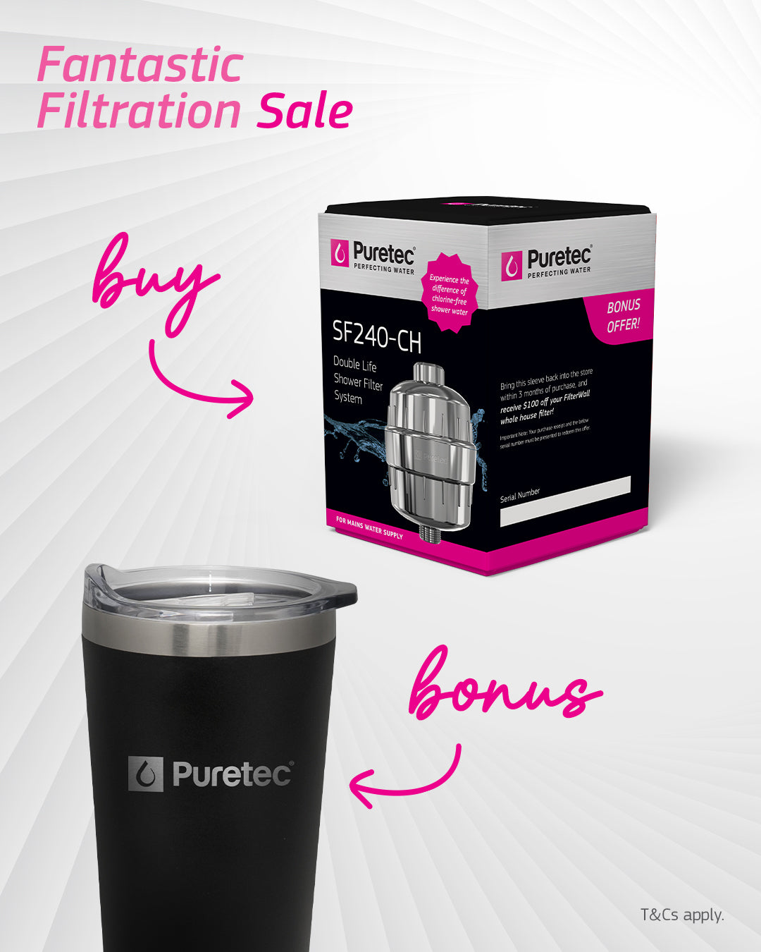 Puretec SF240-CH Shower Filter