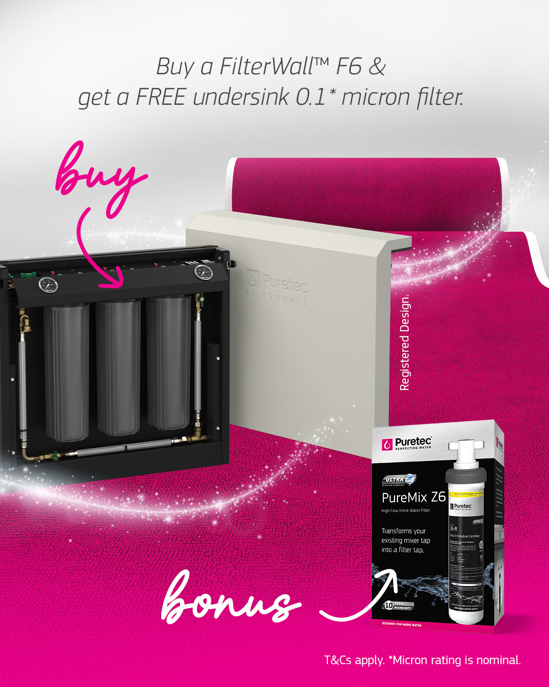 Puretec FilterWall F6 Freestanding Whole House Filtration