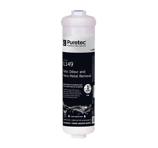Puretec IL149 Inline fridge filter cartridge, 1.9Lpm