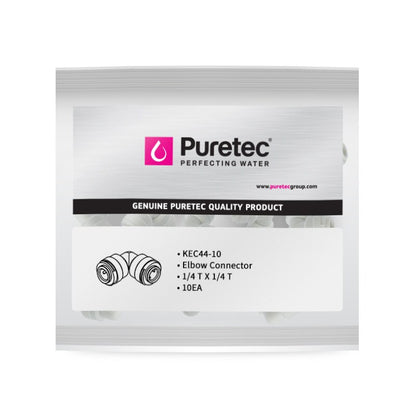 Puretec Elbow Connector, 1/4 tube - 10pk