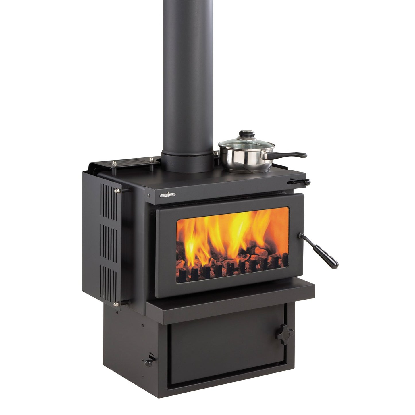 Woodsman RMF Multi-fuel Burner 16kW Metallic Black