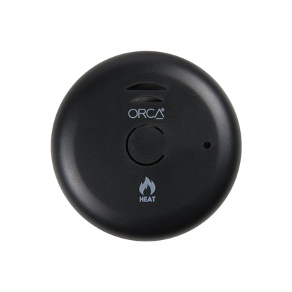 Orca 10 Year Wireless Interlink Heat Alarm - Black