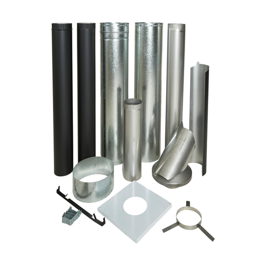 Woodsman Heat Saver Flue Kit & 900mm Shield for RMF