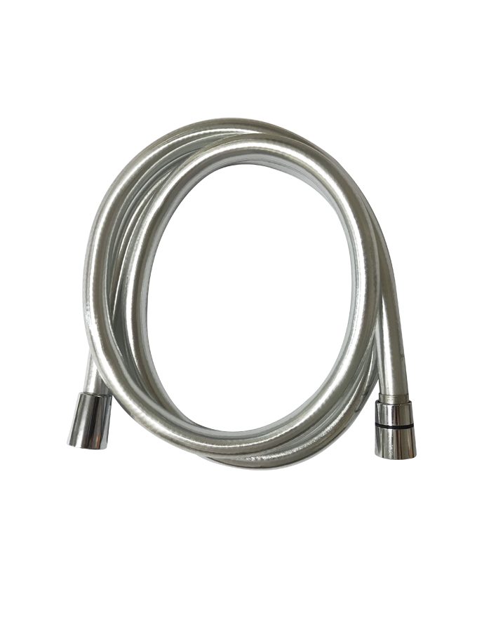 1.5m Big Bore Shower Hose Smooth Skin Silver