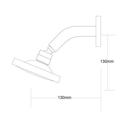 Voda Wall Mounted Shower Rose