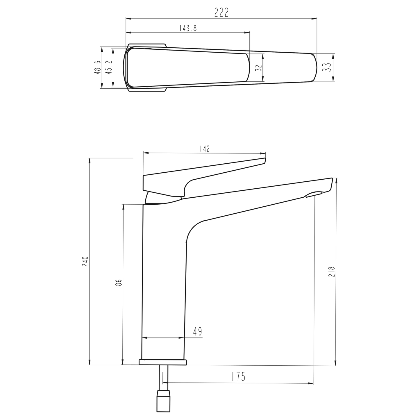 Eclipse Sink Mixer - Chrome