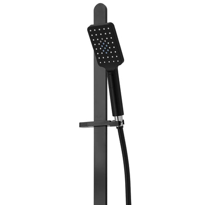 Eclipse 3 Function Slide Shower (Square) - Matte Black
