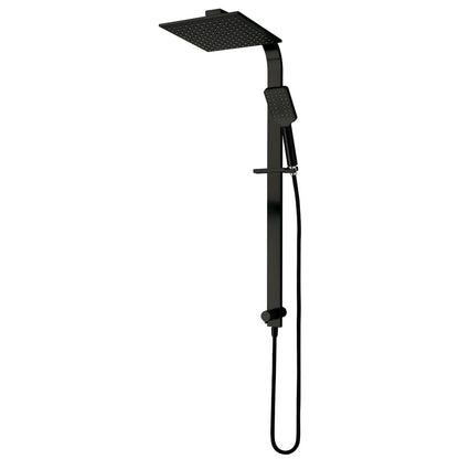 Eclipse Double Head Shower (Square) - Matte Black
