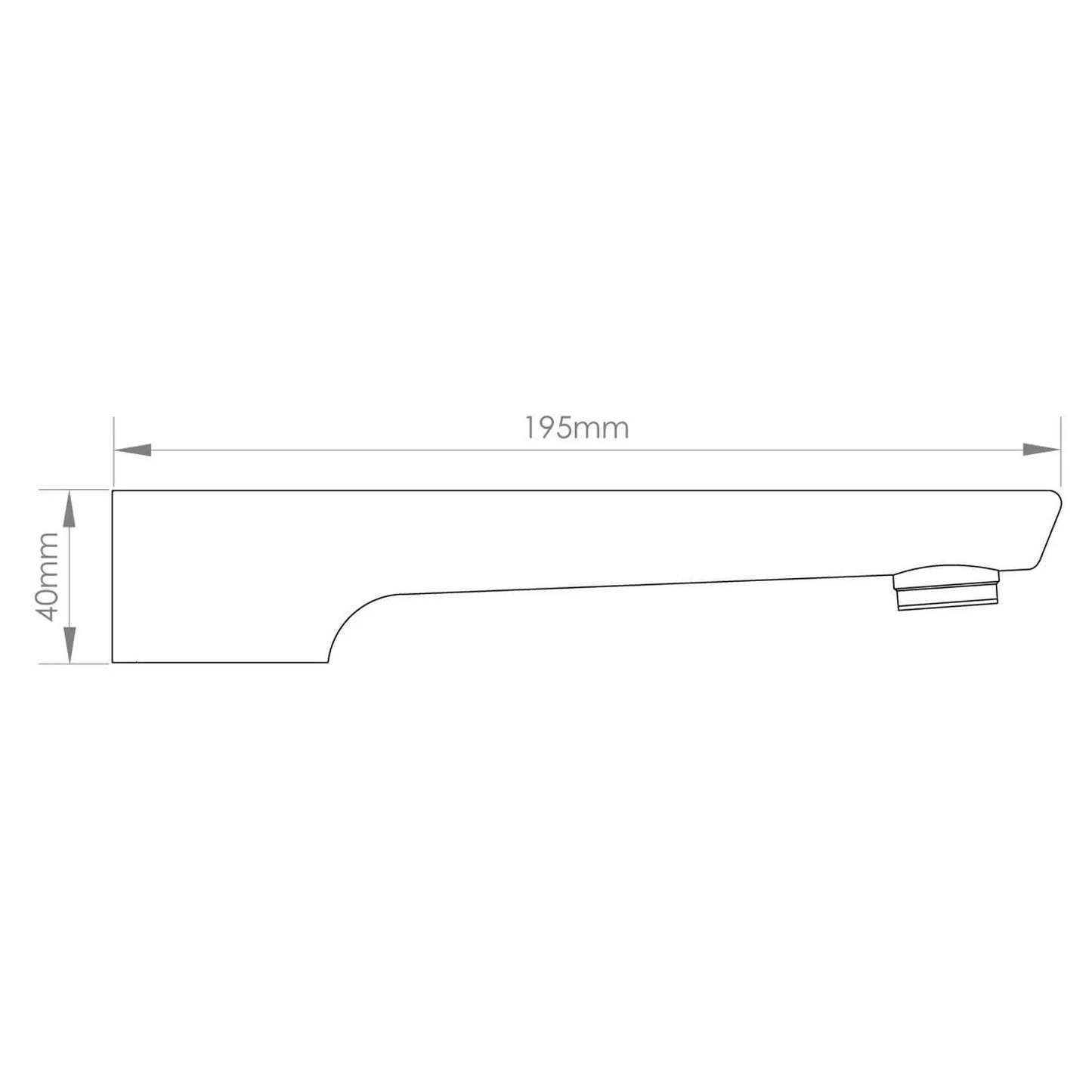 Eclipse Bath Spout Chrome
