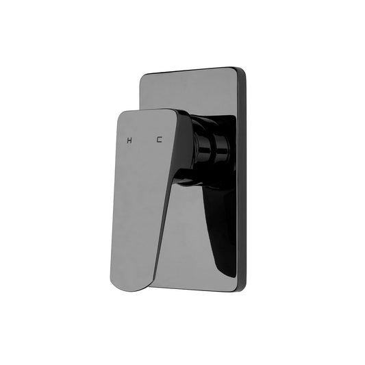 Voda Eclipse Shower Mixer - Mirrored Black (PVD)