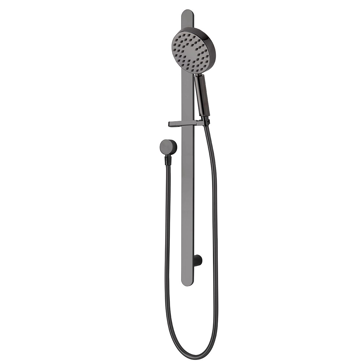 Eclipse 1 Function Slide Shower (Round) - Mirrored Black (PVD)