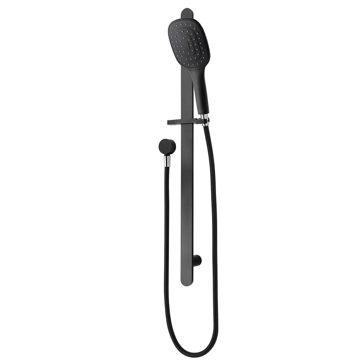 Eclipse 1 Function Slide Shower (Square) - Matte Black
