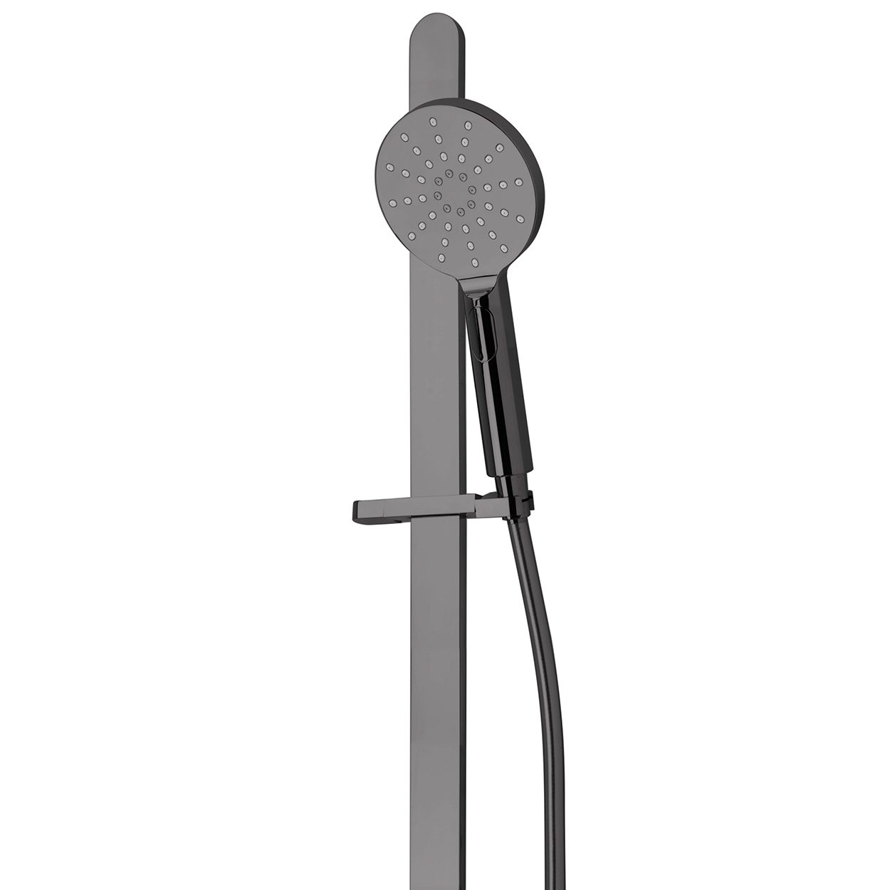 Eclipse 3 Function Slide Shower (Round) - Mirrored Black (PVD)