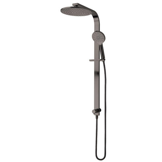 Eclipse Double Head Shower (Round) - Brushed Gunmetal (PVD)
