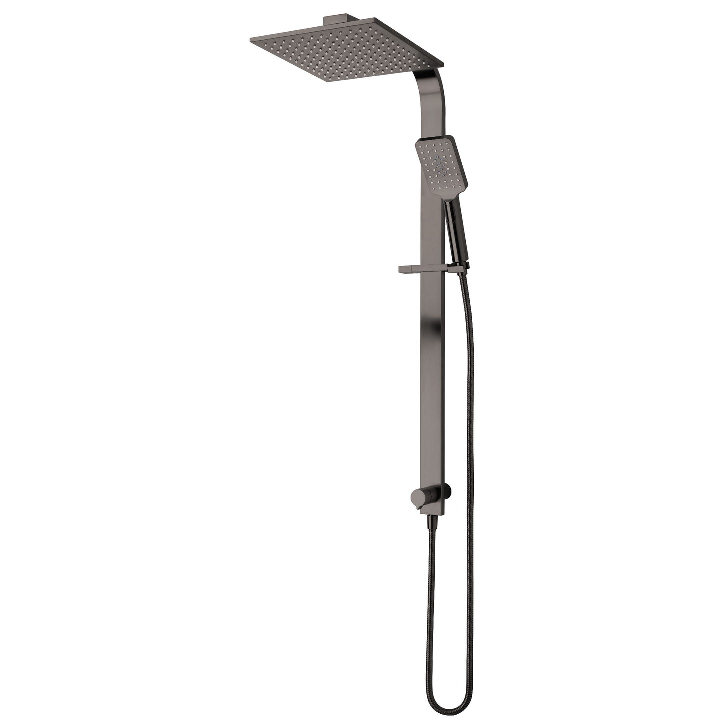 Eclipse Double Head Shower (Square) - Brushed Gunmetal (PVD)