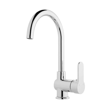 Voda High Rise Gooseneck Sink Mixer - Chrome