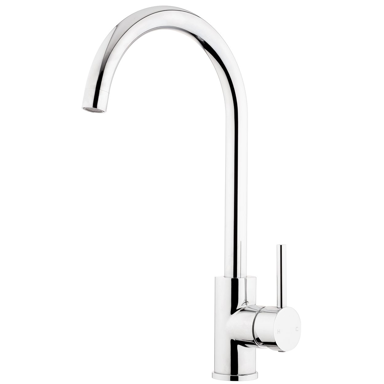 EcoMinimal Gooseneck Sink Mixer - Chrome