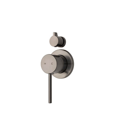 Voda Storm Shower Mixer with Diverter - Brushed Gun Metal