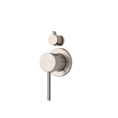 Voda Storm Shower Mixer with Diverter - Brushed Stainless