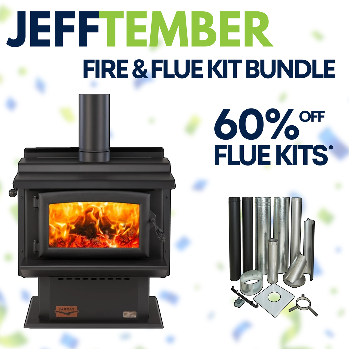 Woodsman Tarras MKIII Wood Fire and Flue Kit