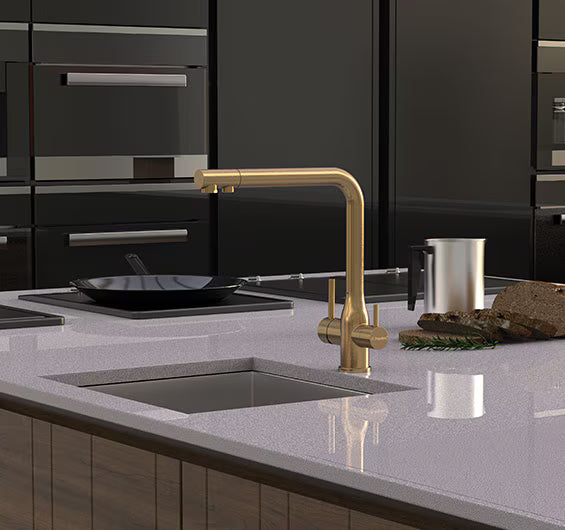 Puretec Tripla Elite Z1-E20-BG Mixer Tap & Filter - Brushed Gold