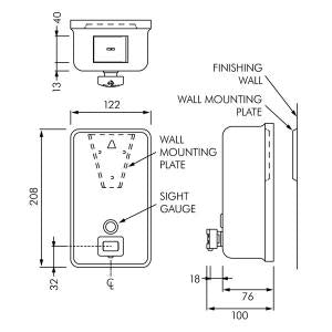 ASI AS0347 Soap Dispenser Verticle Mount
