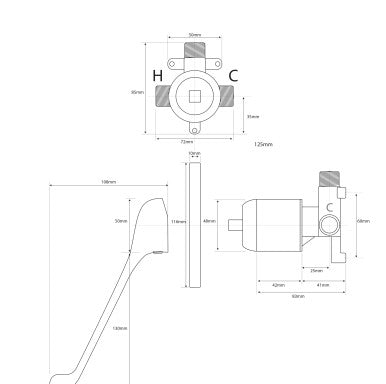 Voda EcoCare Shower Mixer