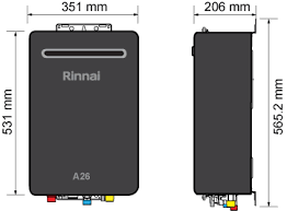 Rinnai Infinity A26 Graphite Natural Gas