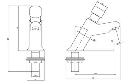 Methven Mechanical Push Button Tap